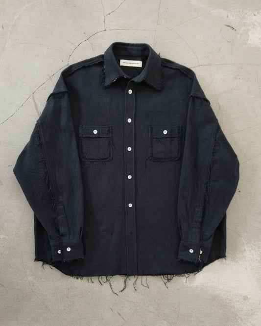 CUTOFF FLANNEL OVER SHIRT
