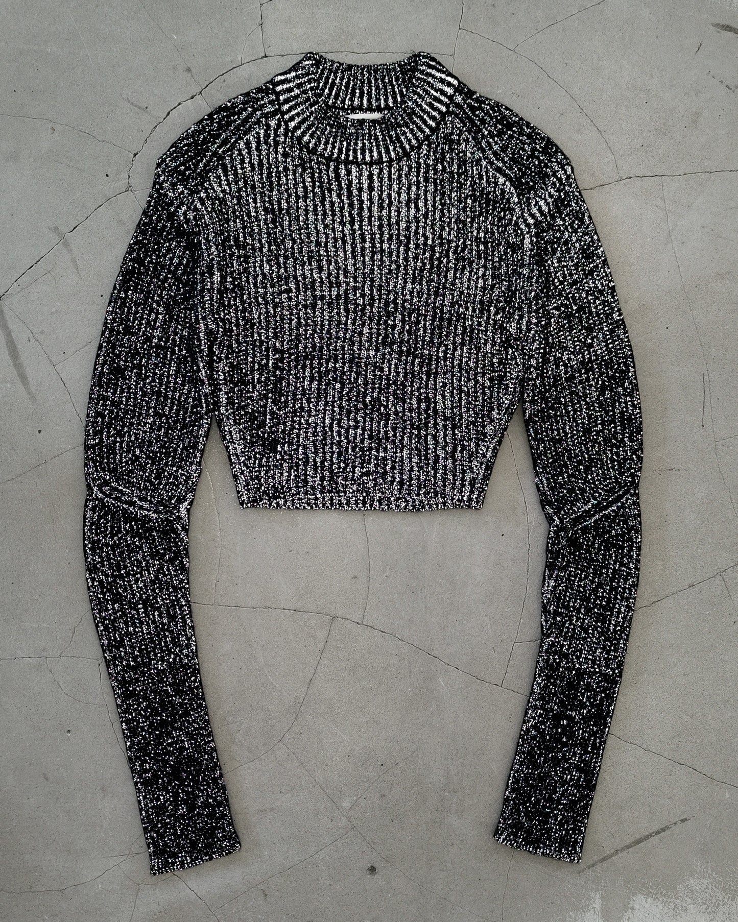 REFLECT RIB CROPPED TOP