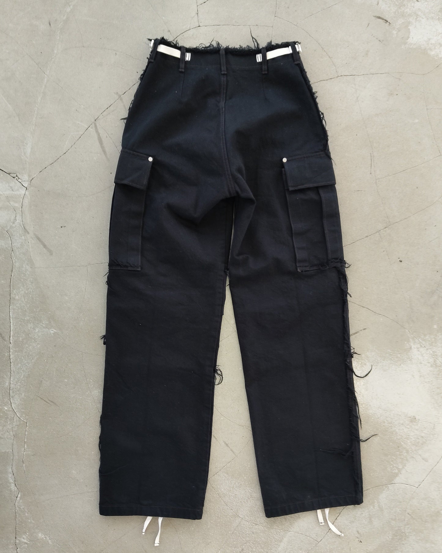 DENIM CARGO PANTS