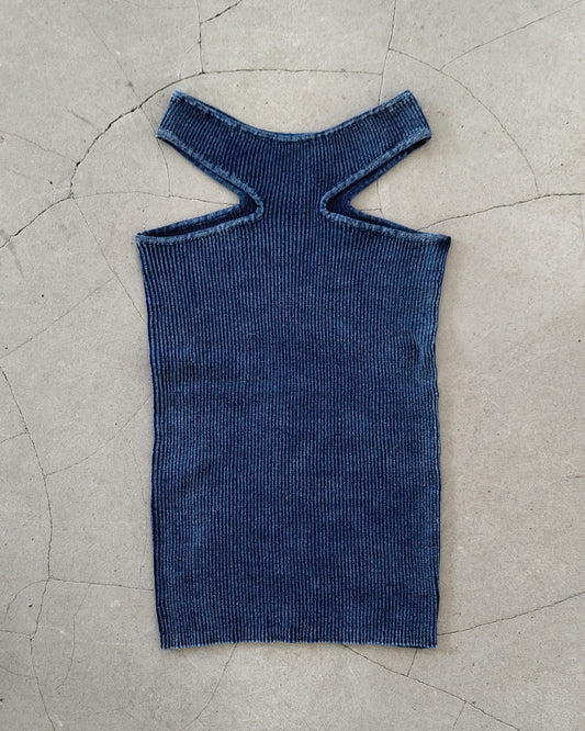 WASHED COTTON RIB TANK TOP
