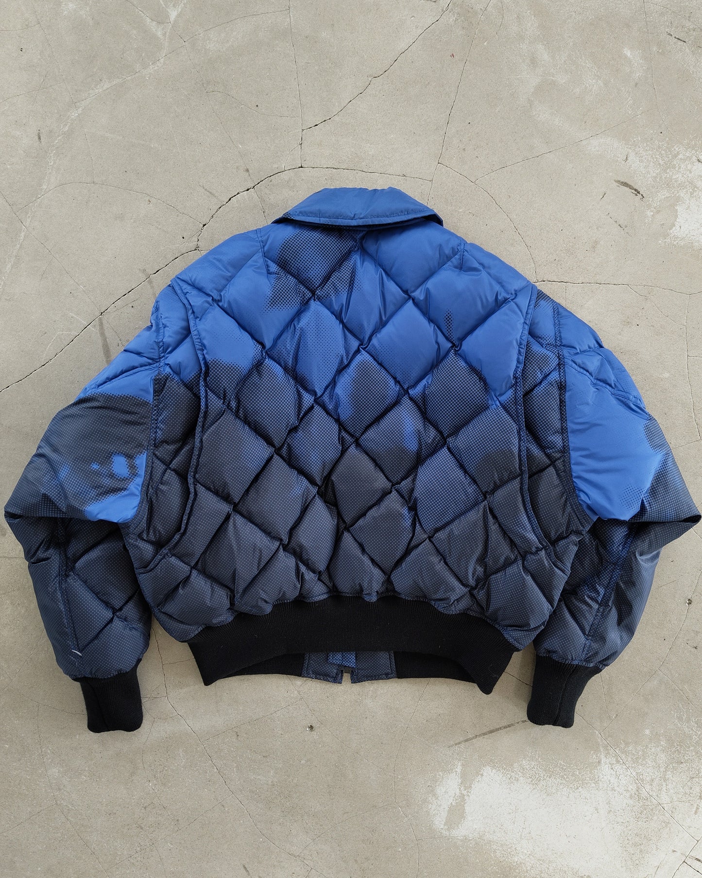 PRINTED DOWN BLOUSON