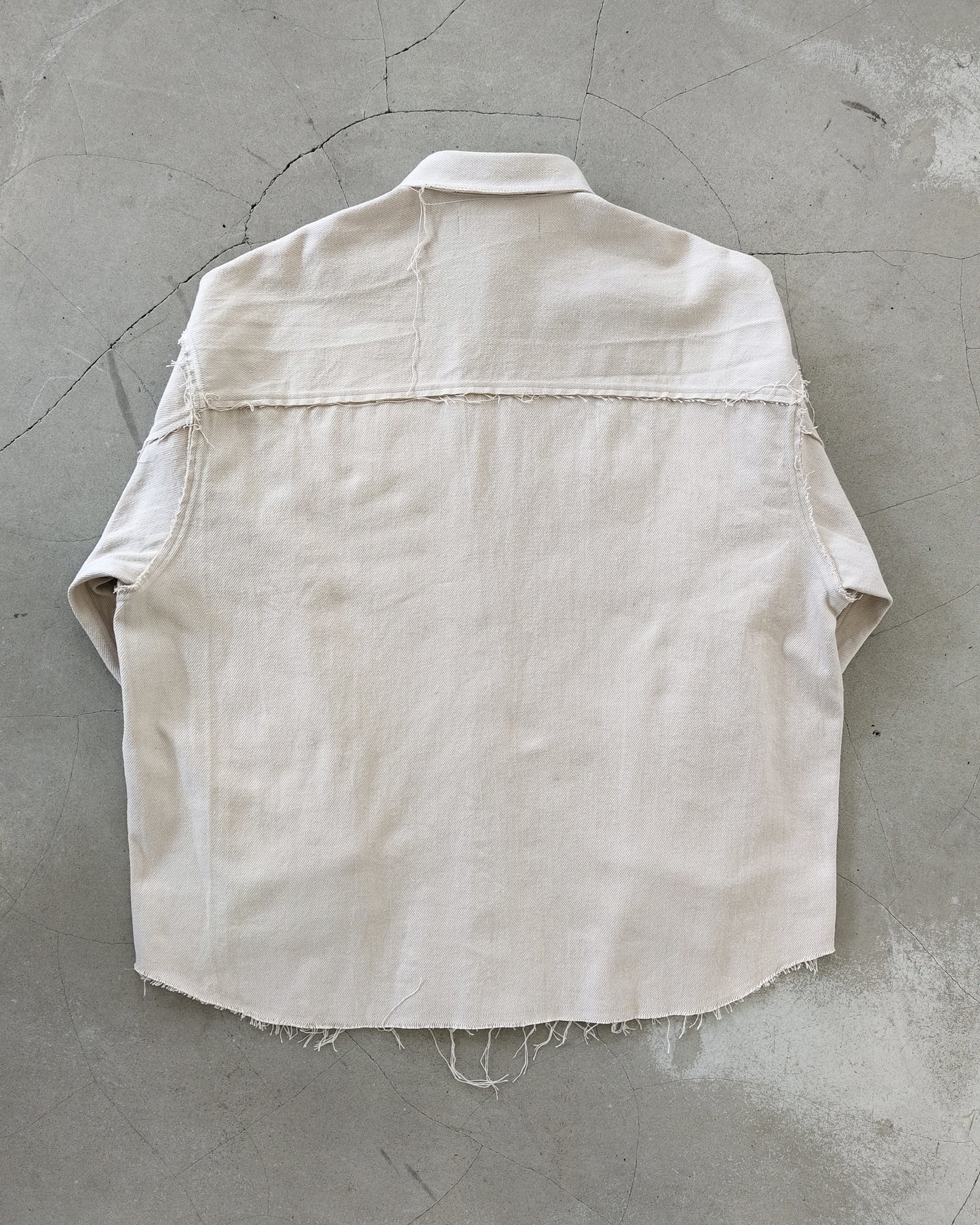 CUTOFF FLANNEL OVER SHIRT