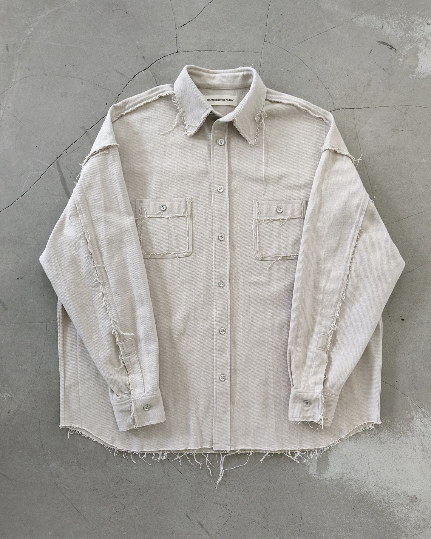 CUTOFF FLANNEL OVER SHIRT