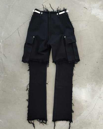 DENIM CARGO SHORTS