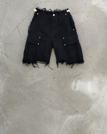 DENIM CARGO SHORTS