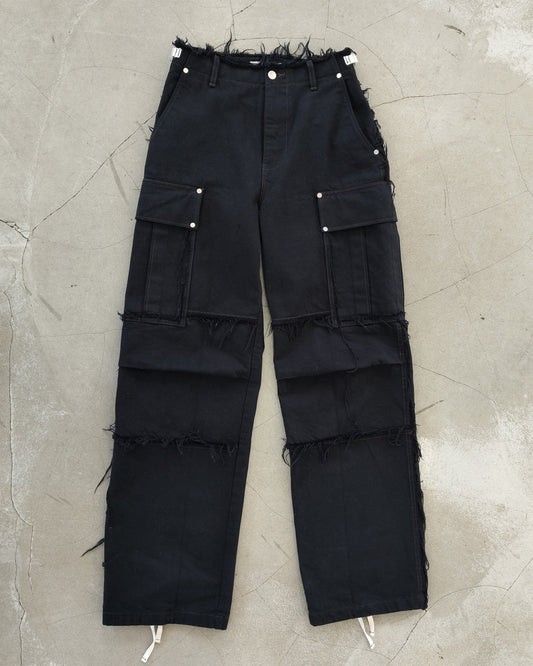 DENIM CARGO PANTS