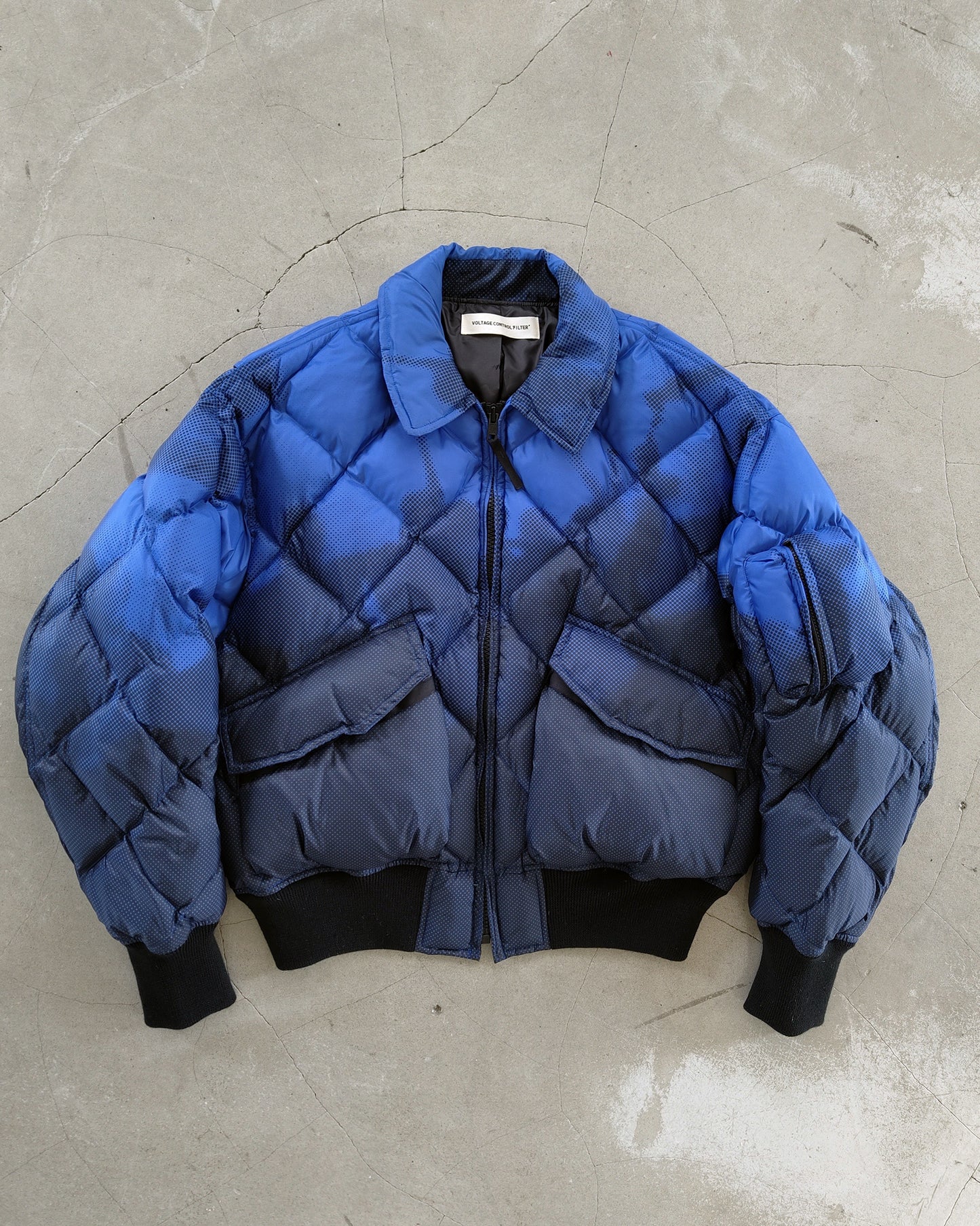 PRINTED DOWN BLOUSON