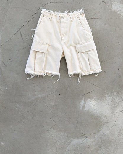 DENIM CARGO SHORTS