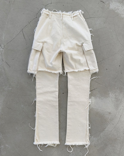 DENIM CARGO SHORTS