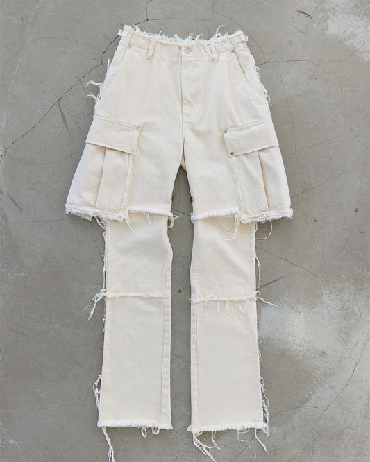 DENIM CARGO SHORTS
