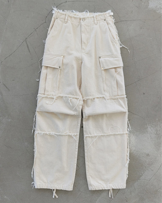 DENIM CARGO PANTS